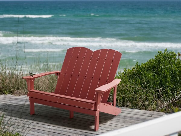 Zahradní lavice ADIRONDACK 125 cm Červená