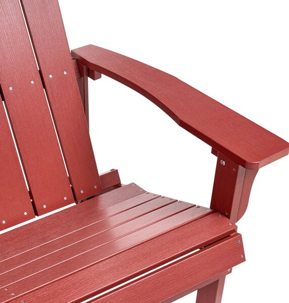 Zahradní lavice ADIRONDACK 125 cm Červená