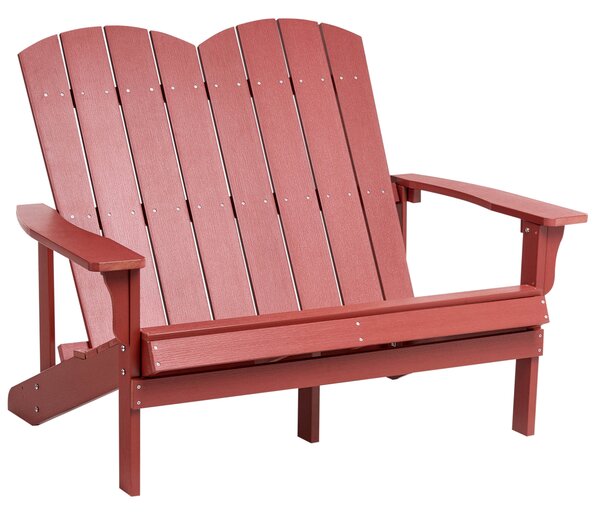 Zahradní lavice ADIRONDACK 125 cm Červená