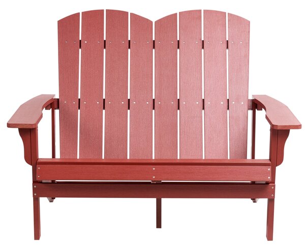 Zahradní lavice ADIRONDACK 125 cm Červená