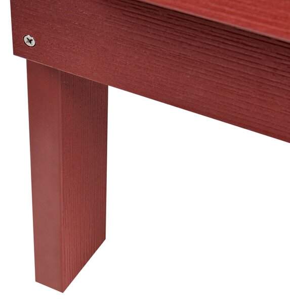 Zahradní lavice ADIRONDACK 125 cm Červená