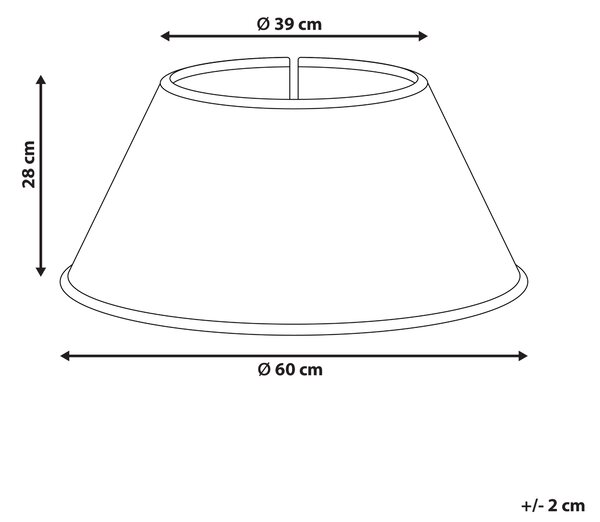 Kryt na stojan vánočního stromku GLACE Mořská tráva Červená 60 cm