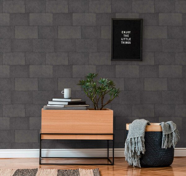 A.S. Création | Vliesová tapeta na zeď Titanium 3 38201-6 | 0,53 x 10,05 m | metalická, šedá