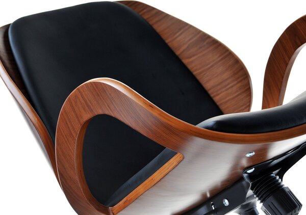 Designová židle SIGRID - ořech / černá