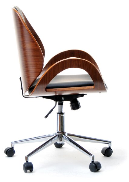 Designová židle SIGRID - ořech / černá