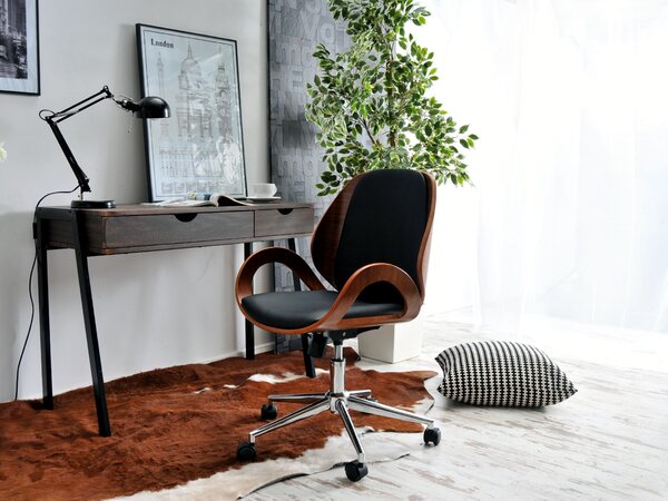 Designová židle SIGRID - ořech / černá