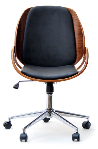 Designová židle SIGRID - ořech / černá