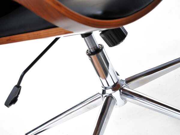 Designová židle SIGRID - ořech / černá