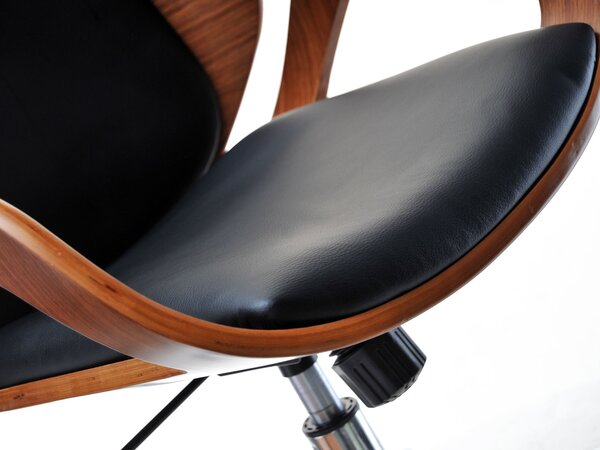 Designová židle SIGRID - ořech / černá