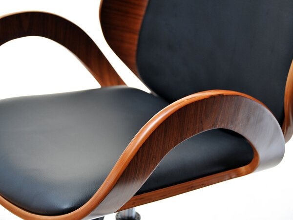 Designová židle SIGRID - ořech / černá