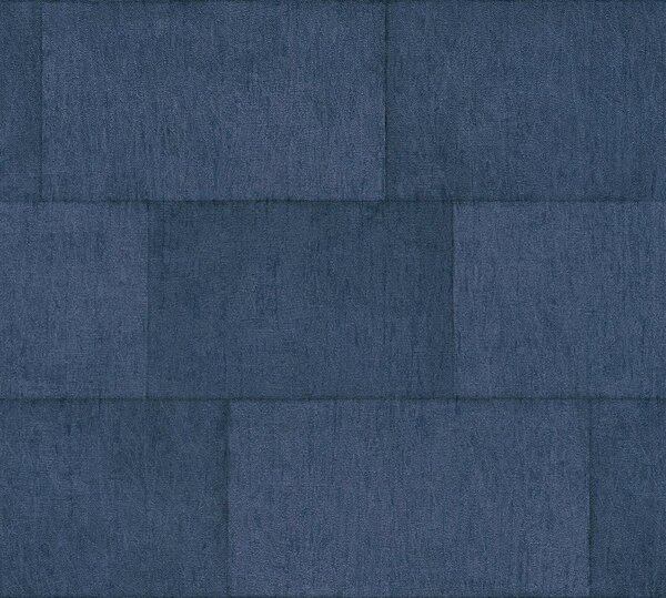 A.S. Création | Vliesová tapeta na zeď Titanium 3 38201-5 | 0,53 x 10,05 m | modrá, metalická