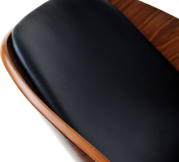 Designová židle SIGRID - ořech / černá