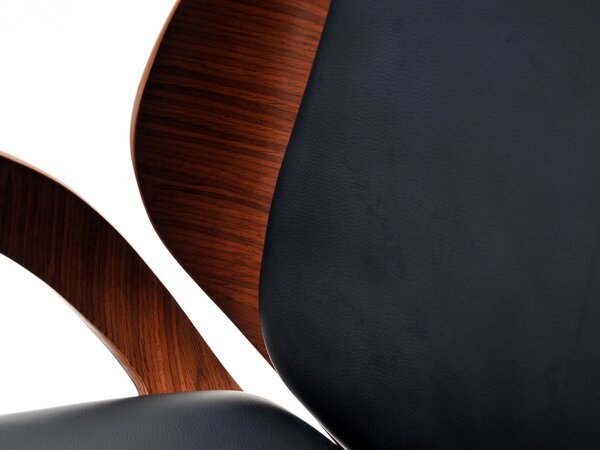 Designová židle SIGRID - ořech / černá