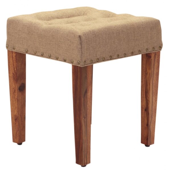 Taburet s potahem 40x45x40 z indického masivu palisandr