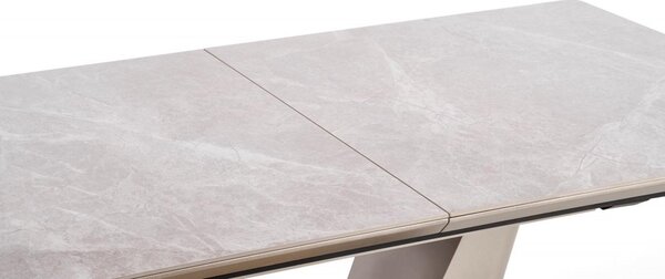 Halmar Rozkládací jídelní stůl VALENTINO 160(220)x90 šedý/zlatý