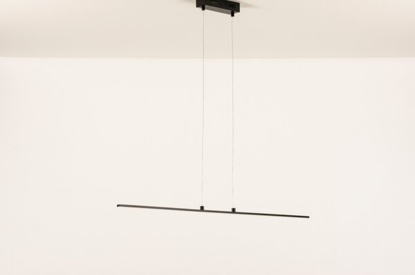 Závěsné designové LED svítidlo na lanku Novento Black (LMD)