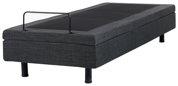Polohovací postel bez čela Tkanina DUKE 80 x 200 cm Tmavě šedá