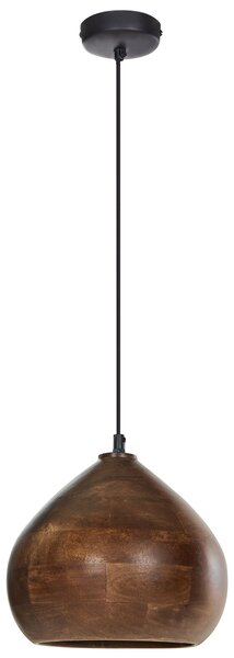 Závěsná lampa SANYATI Mangové dřevo Tmavě hnědá