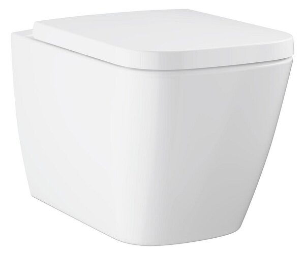 GROHE BauEdge Ceramic - Závěsné WC 543x343 mm s WC deskou, alpská bílá 106740SH00