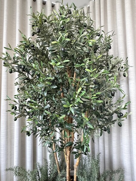 Umělá oliva Paros FR 180 cm – realistická dekorace (těžko hořlavé) - 151 - 180 cm