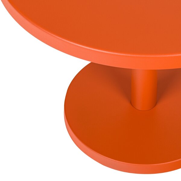 Noo.ma Oranžový kovový odkládací stolek Odo 52 cm