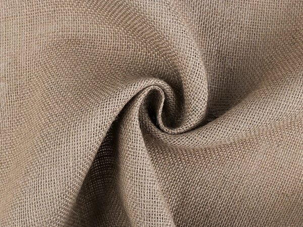 Přírodní lněná tkanina METRÁŽ - 3 oranžová