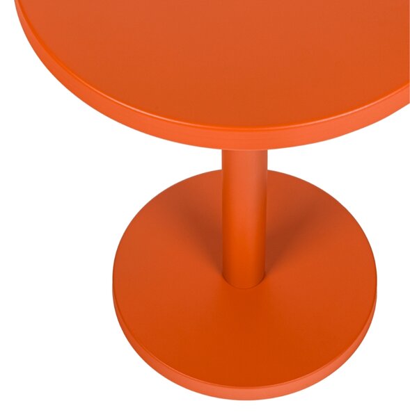 Noo.ma Oranžový kovový odkládací stolek Odo 44 cm