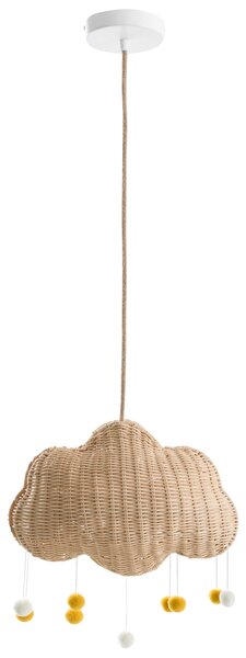 Závěsná lampa Mrak ONON Ratan Přírodní