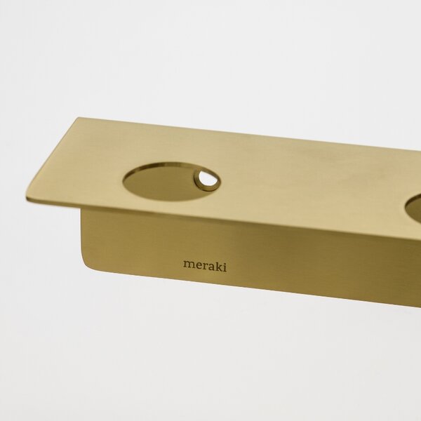 Zlatý kovový držák s háčky Meraki Supply 50 cm