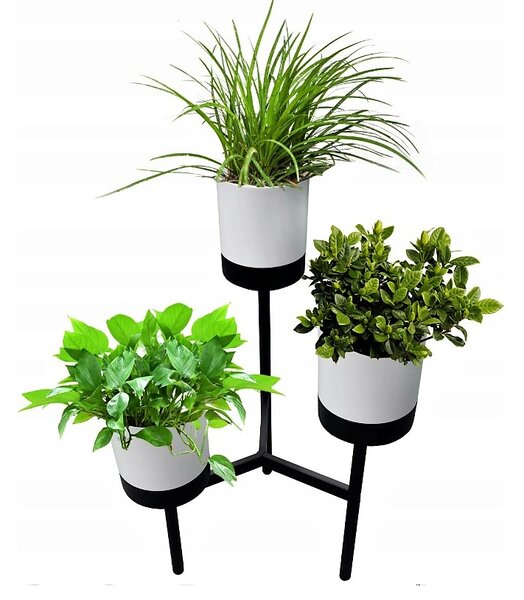 PROSPERPLAST Stojan na květiny BLOOMIE STAND bílý 54x49x80,5cm