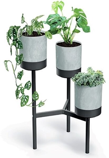 PROSPERPLAST Stojan na květiny BLOOMIE STAND šedý 54x49x80,5cm