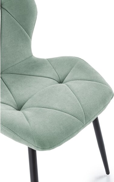 Jídelní židle v sadě 4 ks v mentolové barvě Luna – Marckeric