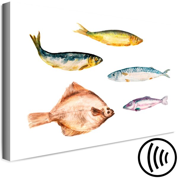 Obraz Mořské ryby - ručně malovaná akvarel podmořské fauny