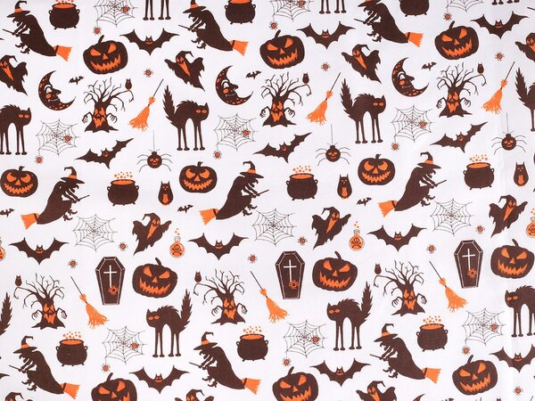 Bavlněná látka / plátno Halloween METRÁŽ