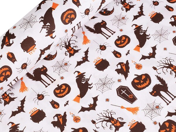 Bavlněná látka / plátno Halloween METRÁŽ