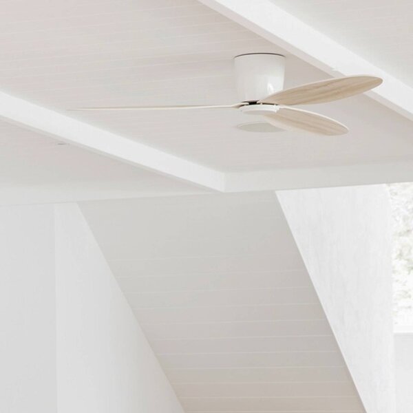 Beacon Lighting stropní ventilátor Airfusion Radar dub Ø 106 cm tichý, Světlé dřevo, Obývací pokoj / jídelna, Dřevo, Moderní