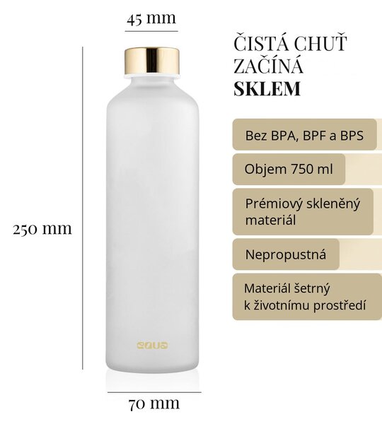 Skleněná lahev EQUA Velvet White 750 ml