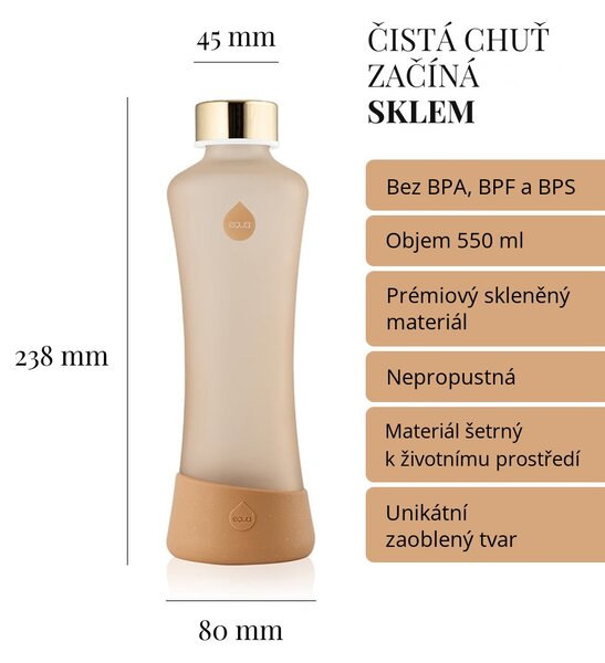 Skleněná lahev EQUA Cinnamon 550 ml