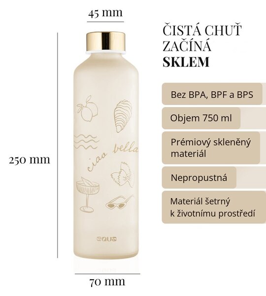 Skleněná lahev EQUA Ciao Bella 750 ml
