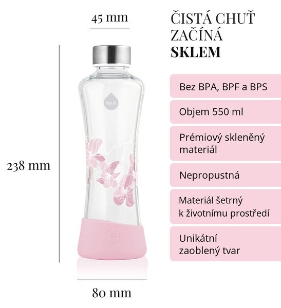 Skleněná lahev EQUA Magnolia 550 ml