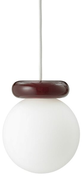 Závěsná svítidlo Normann Copenhagen, Hinx, stmívatelné, Červená, Kuchyně, Sklo, Design