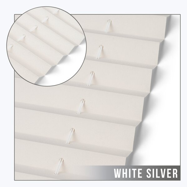 Plisa Termoizolaení plisovaná roleta White Silver 39 cm x volitelná výška