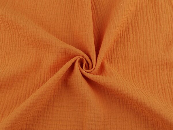 Mušelín / dvojitá gázovina - 3 oranžová