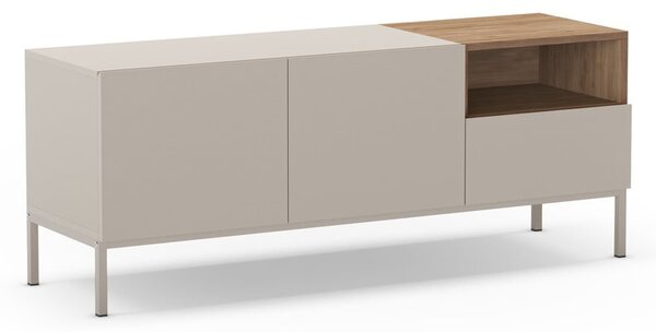 Krémový TV stolek 140x55 cm Cailin – Marckeric