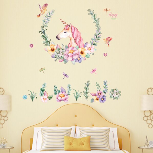 Živá Zeď Samolepka Jednorožec