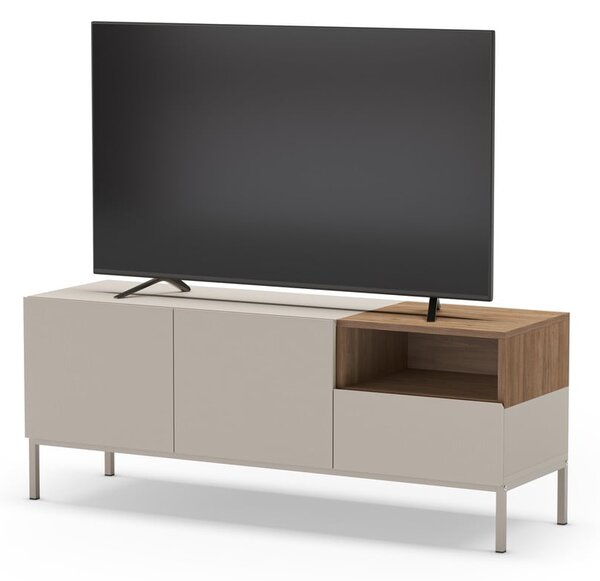 Krémový TV stolek 140x55 cm Cailin – Marckeric