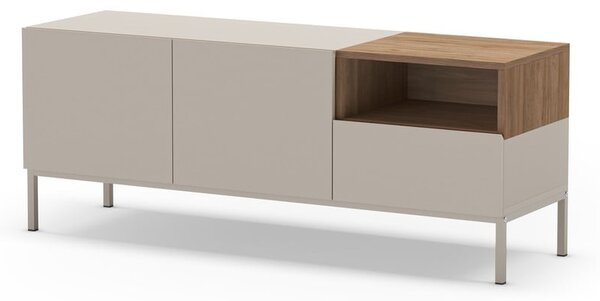 Krémový TV stolek 140x55 cm Cailin – Marckeric