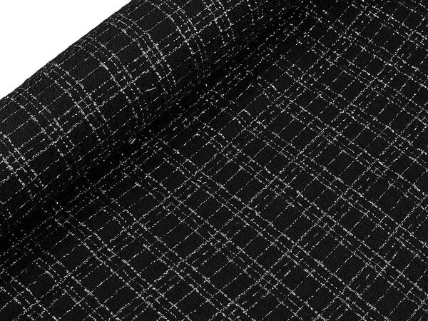 Kostýmovka s lurexem / tvíd - 2 (270 g/m²) černá