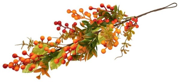 Umělá větvička s bobulemi 52 cm DOMMIO DA-8891 vícebarevná