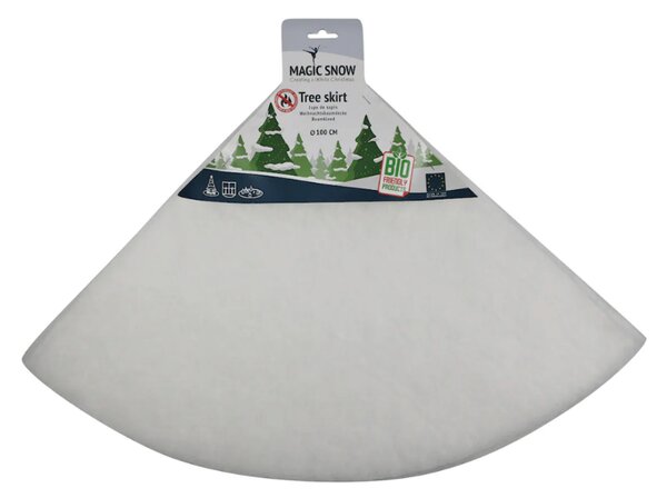 Kryt na stojan vánočního stromku WHITE WINTER 100 cm, bílý